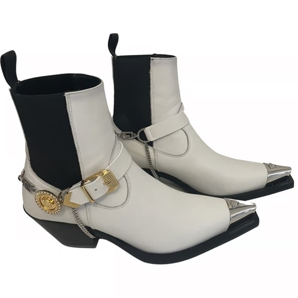 Versace UNISEX Western ankle boots NEW (AUTHENTIC) - Picture 13 of 16